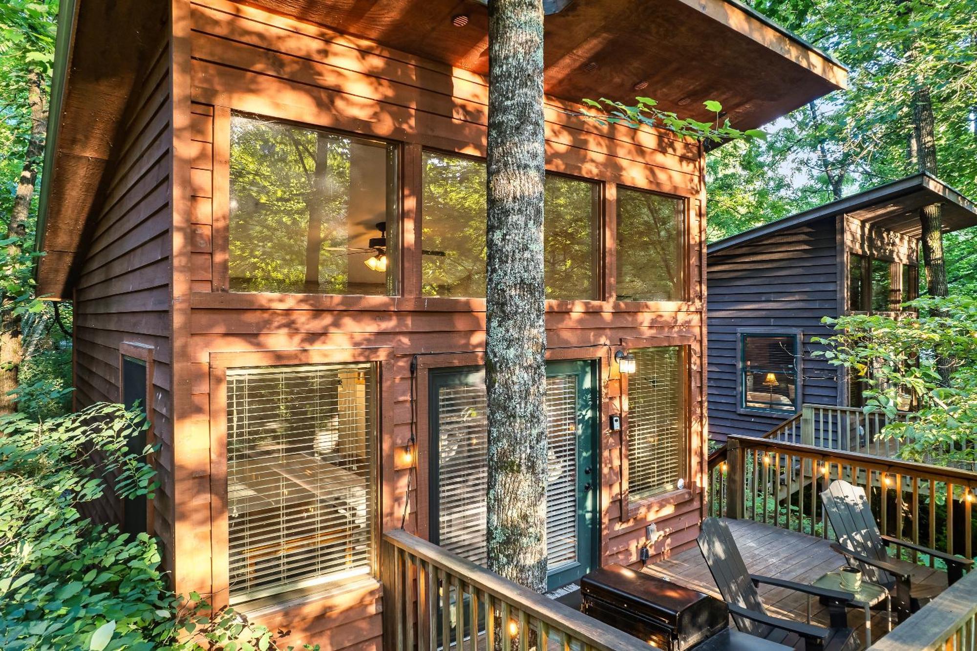 Rivers Edge Treehouses Robbinsville Exterior foto