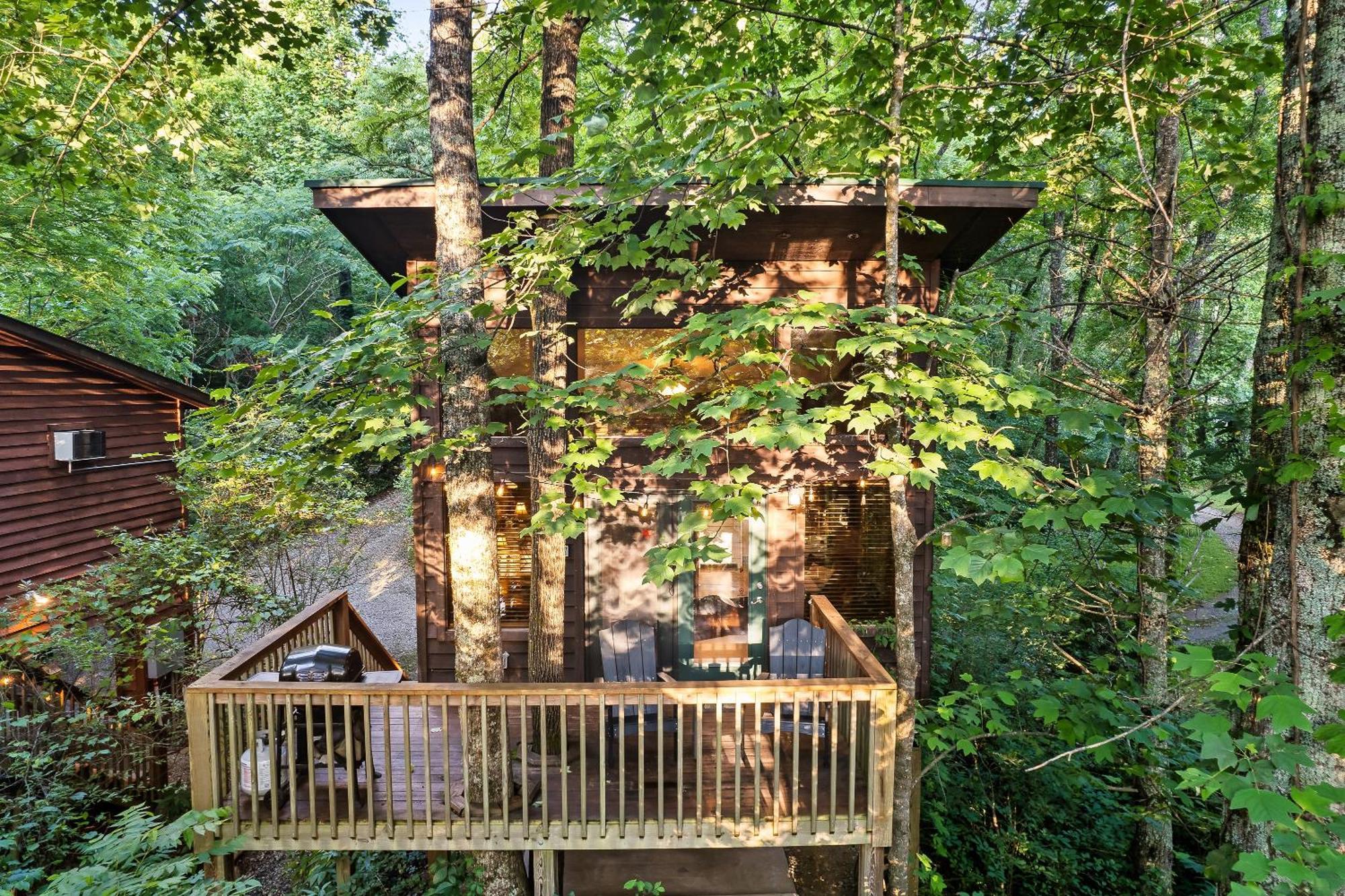 Rivers Edge Treehouses Robbinsville Exterior foto