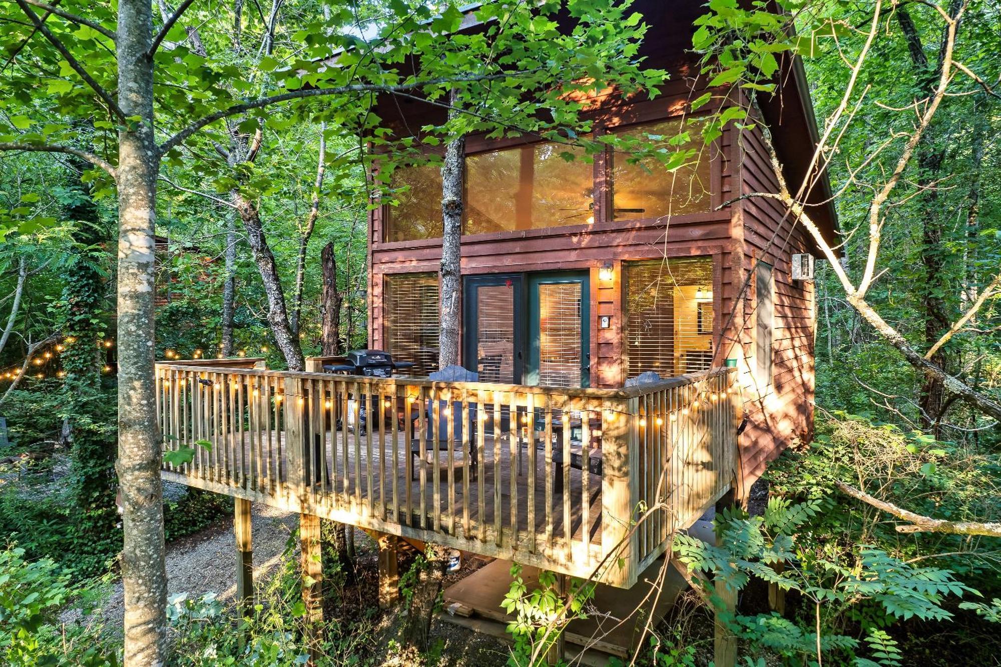 Rivers Edge Treehouses Robbinsville Exterior foto