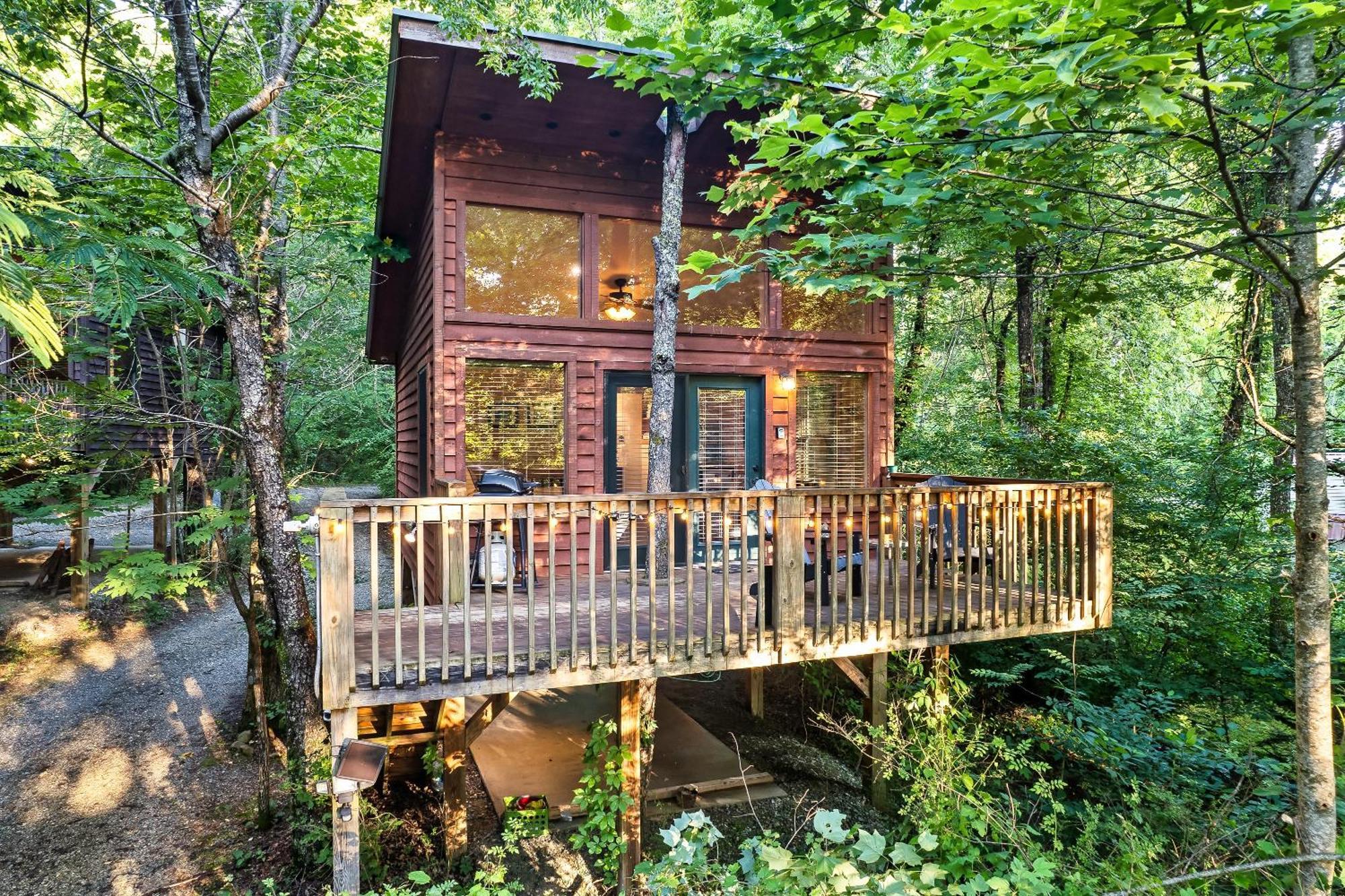 Rivers Edge Treehouses Robbinsville Exterior foto