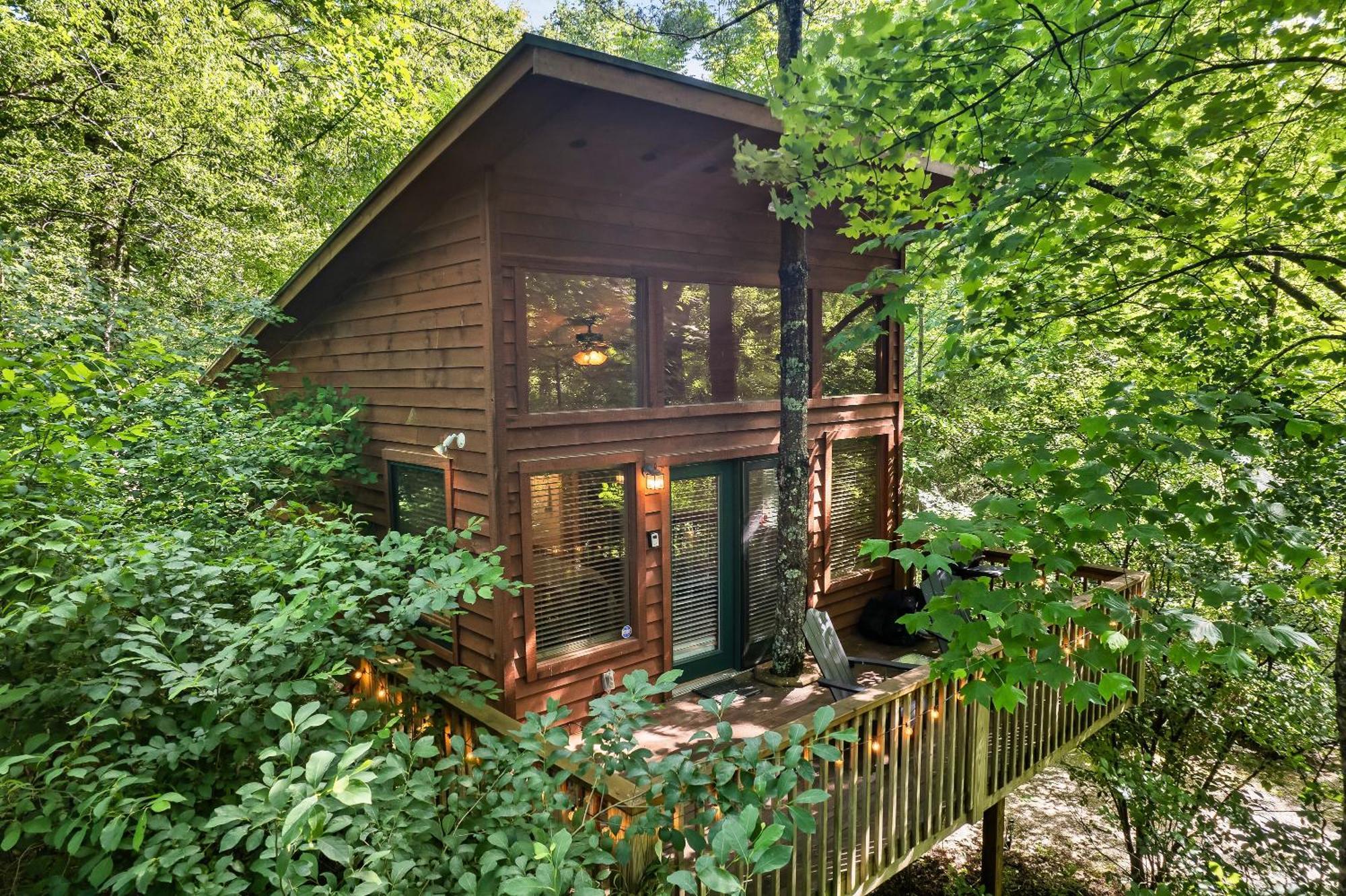 Rivers Edge Treehouses Robbinsville Exterior foto