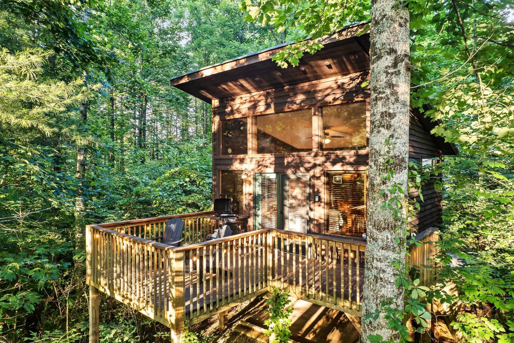 Rivers Edge Treehouses Robbinsville Exterior foto