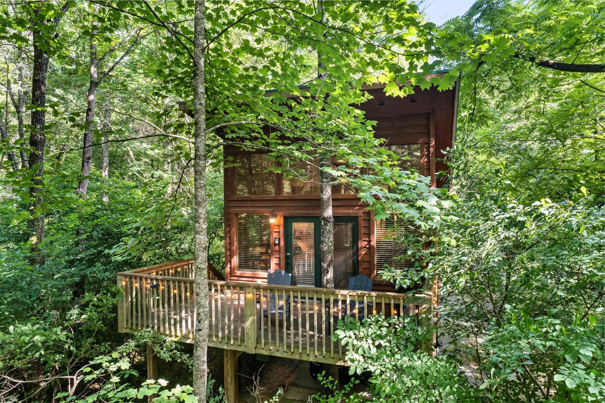 Rivers Edge Treehouses Robbinsville Exterior foto