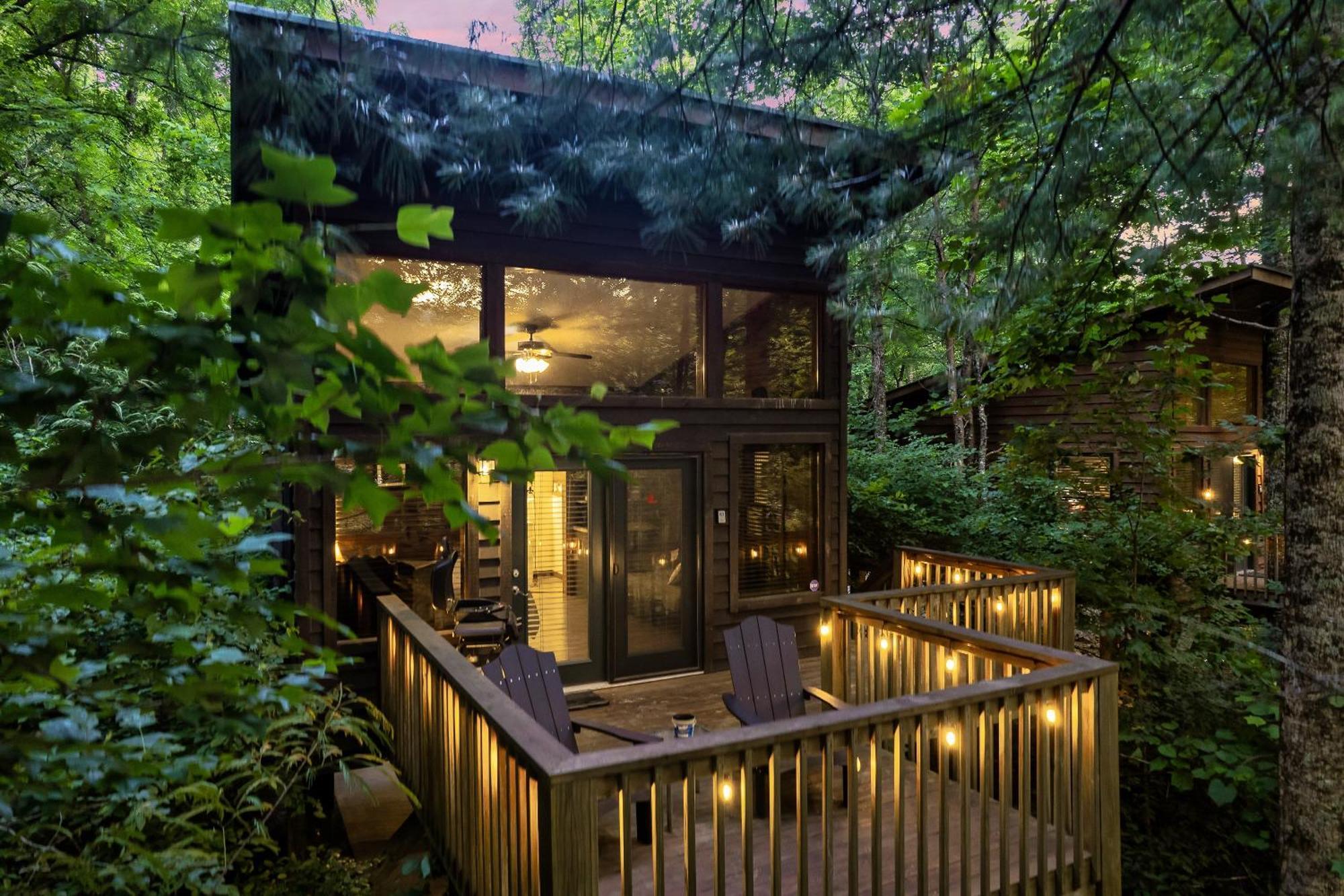 Rivers Edge Treehouses Robbinsville Exterior foto