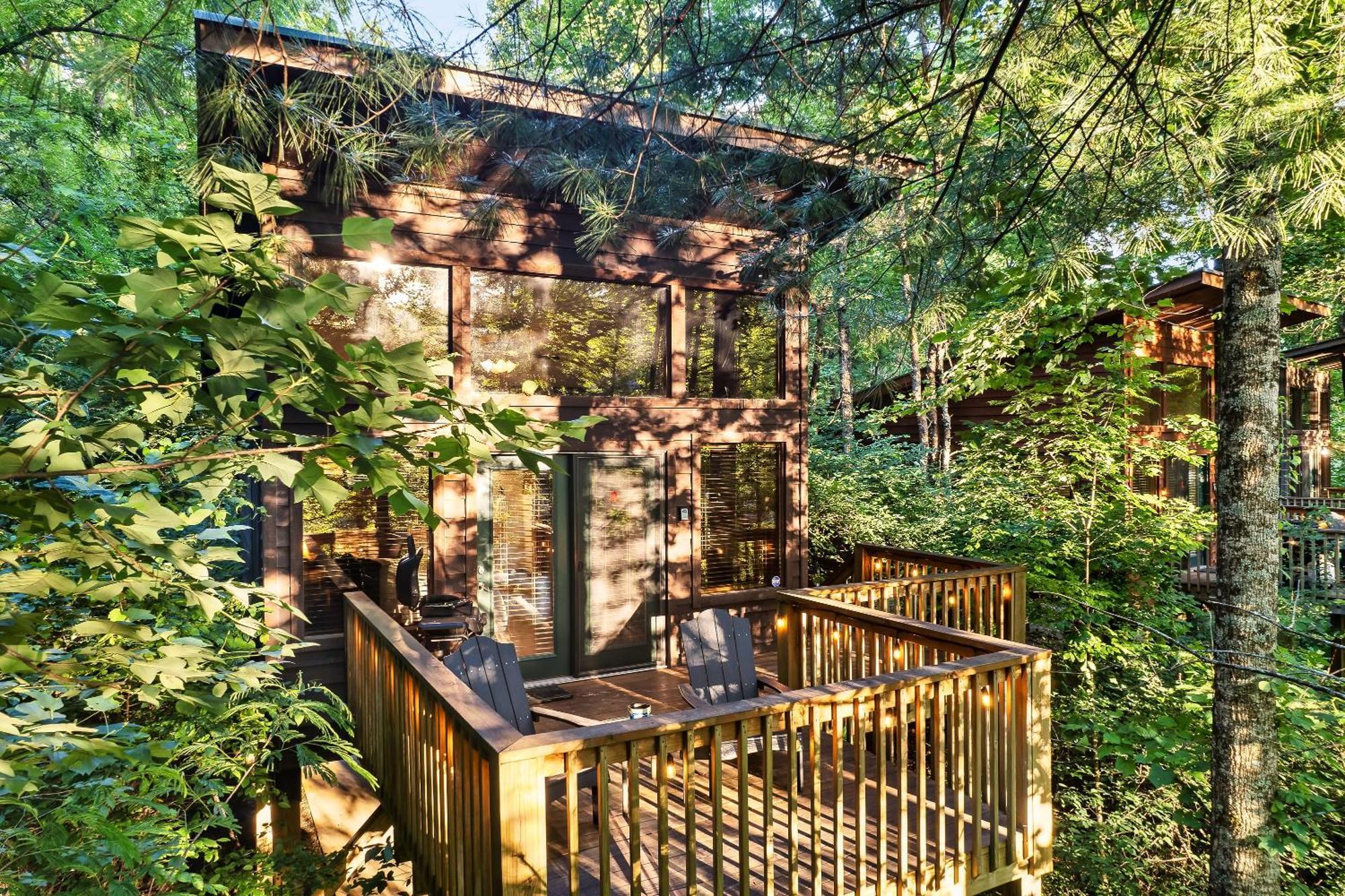 Rivers Edge Treehouses Robbinsville Exterior foto