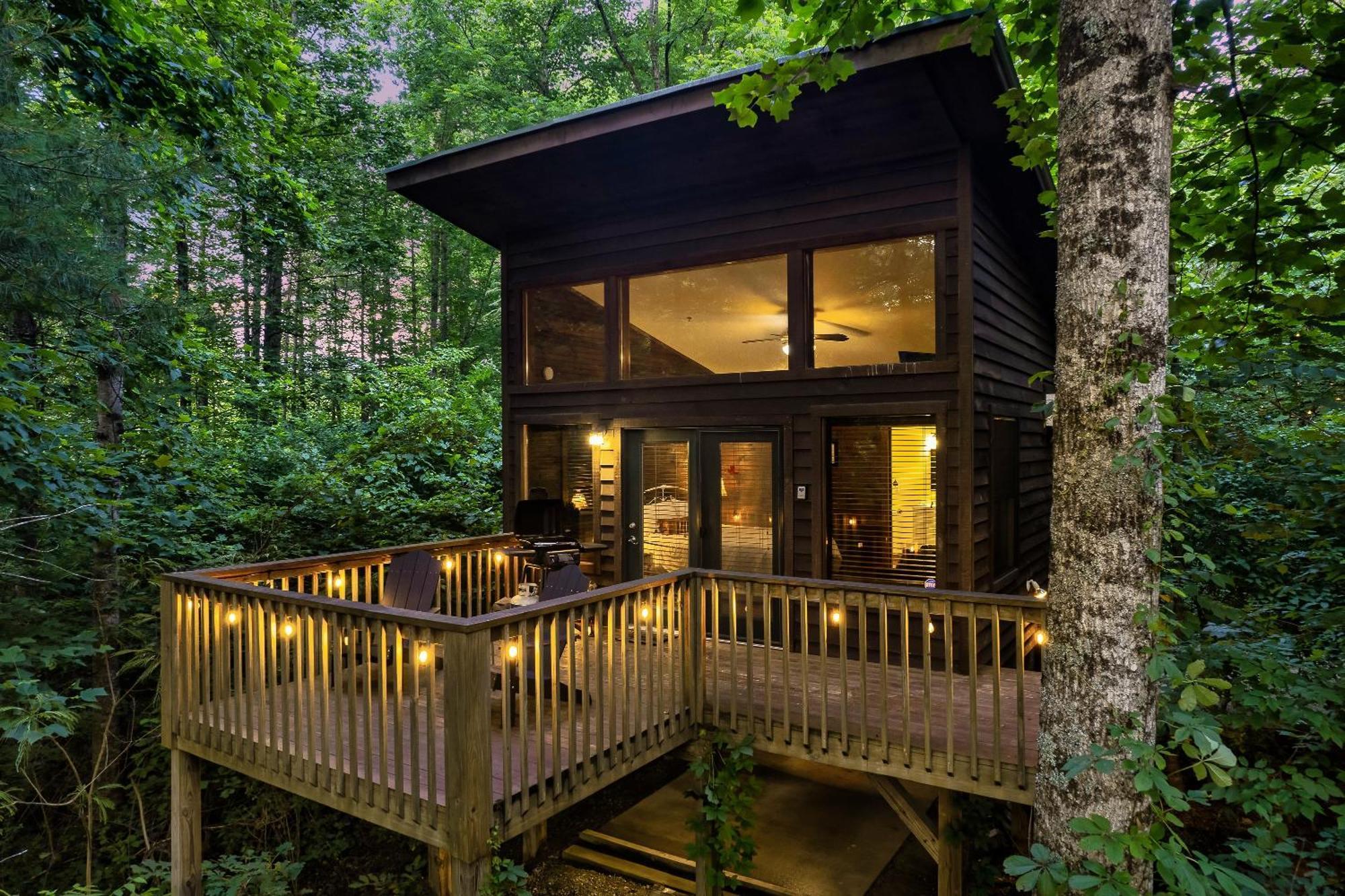 Rivers Edge Treehouses Robbinsville Exterior foto